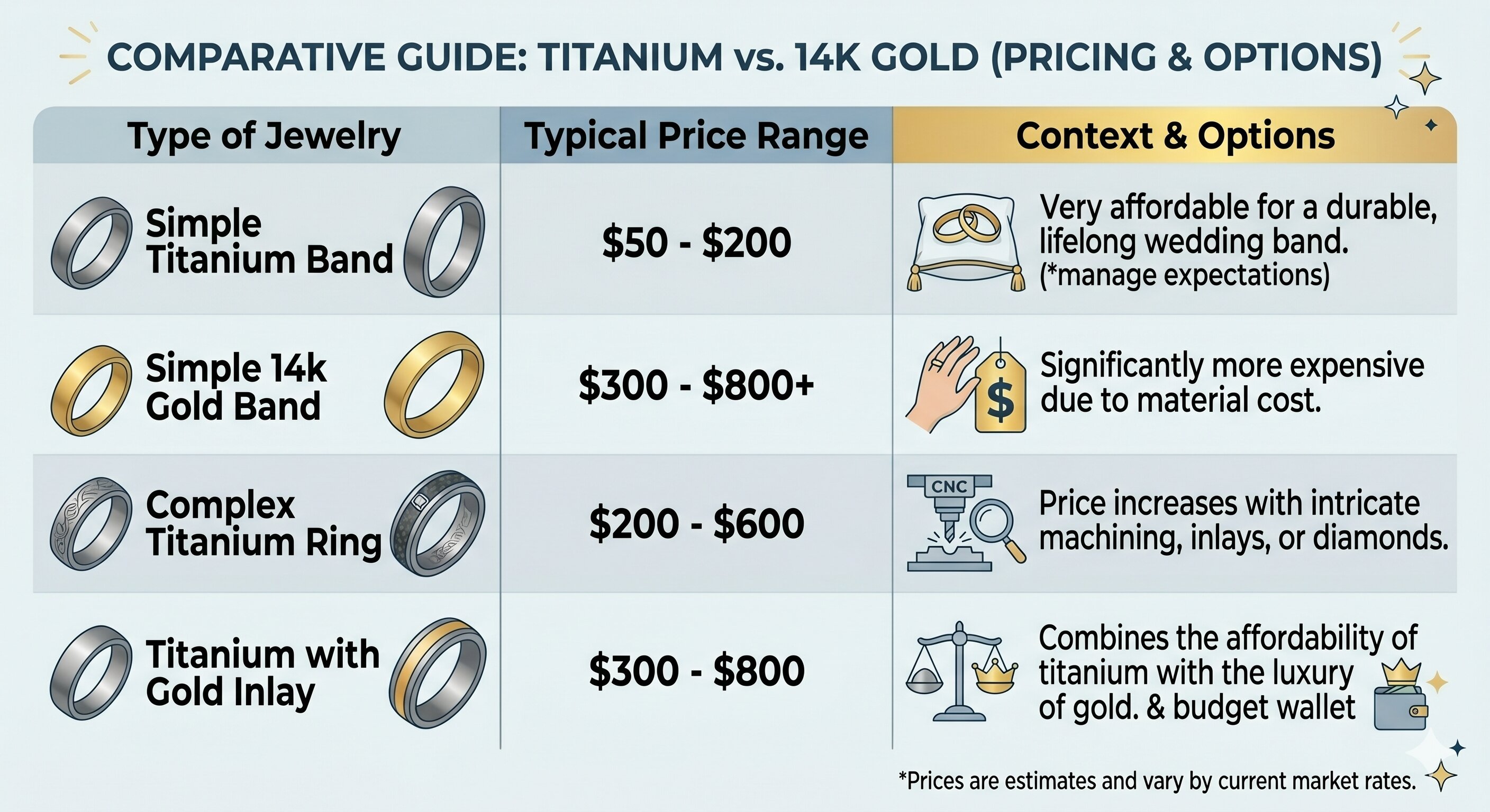 jewelry type Price Comparison